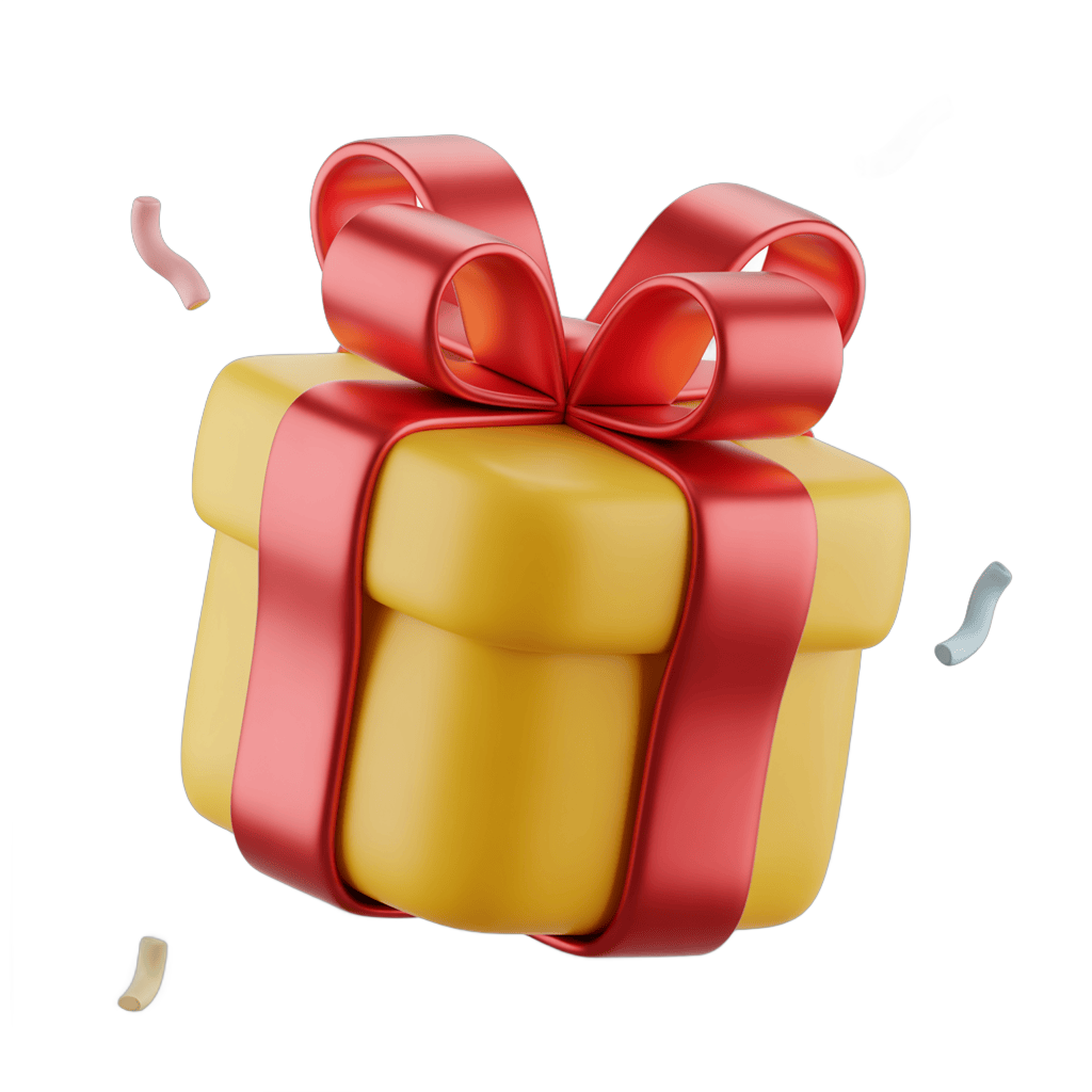 3d cartoon gift box with red ribbon for holiday celebration and special occasion presentations PNG - transparent background