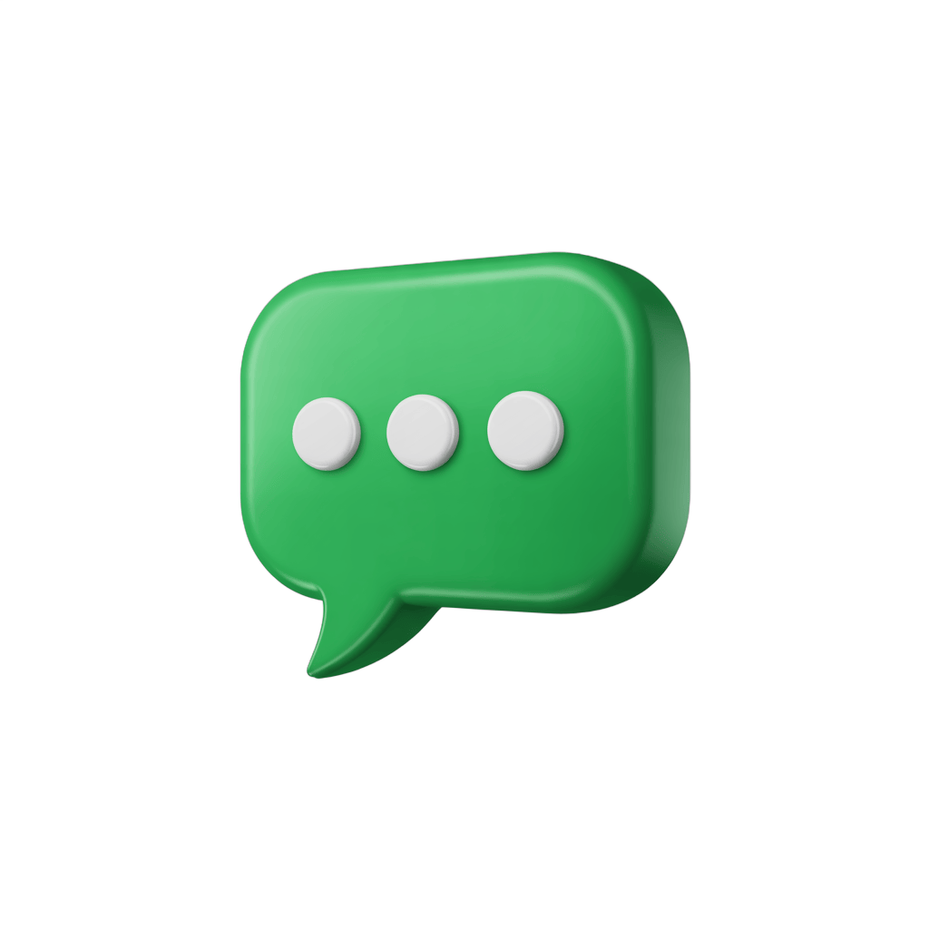 3d cartoon speech bubble graphic element for presentations and social media designs PNG - transparent background