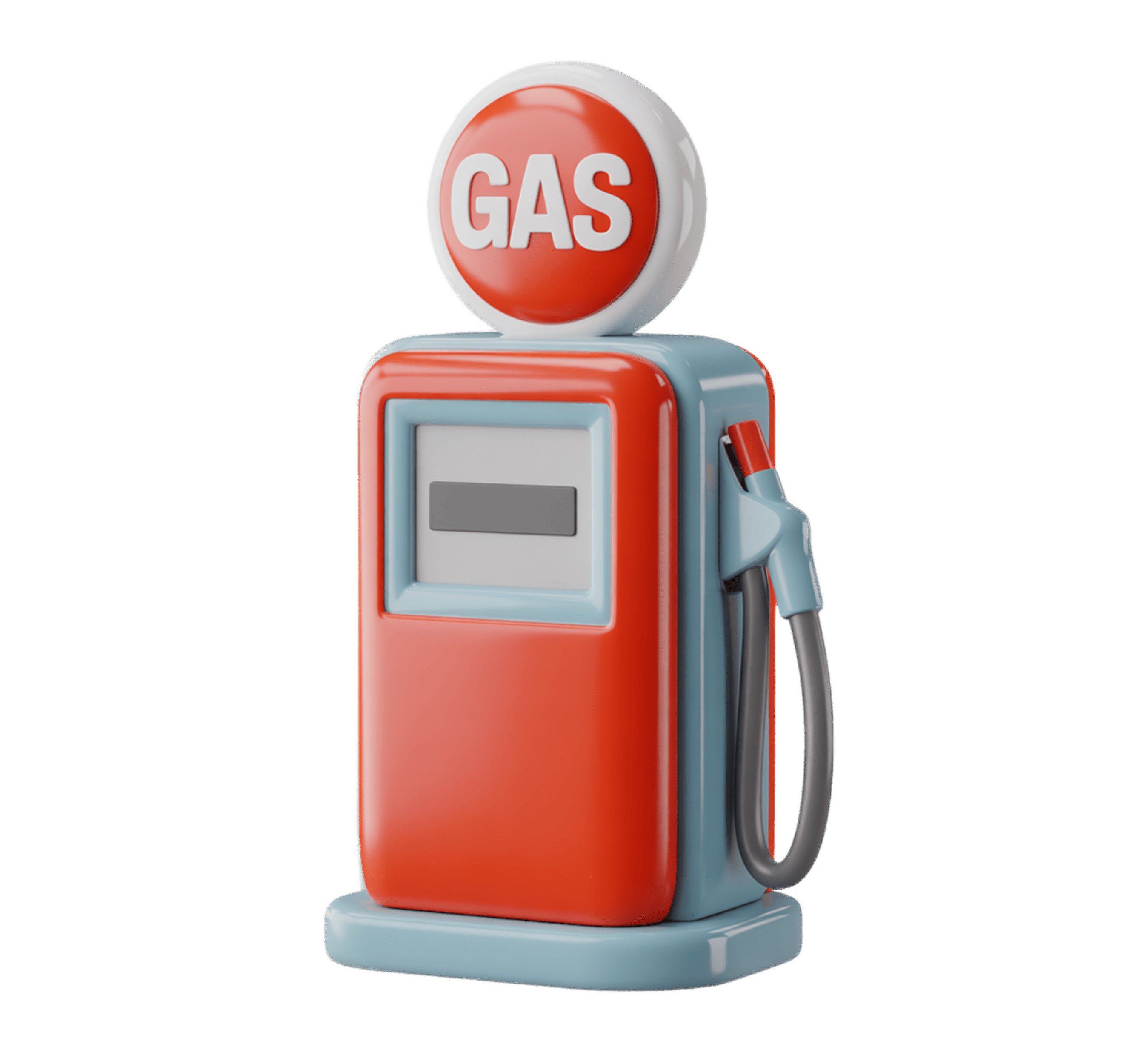 3d gas station pump icon for automotive energy transportation and fueling illustrations PNG - transparent background