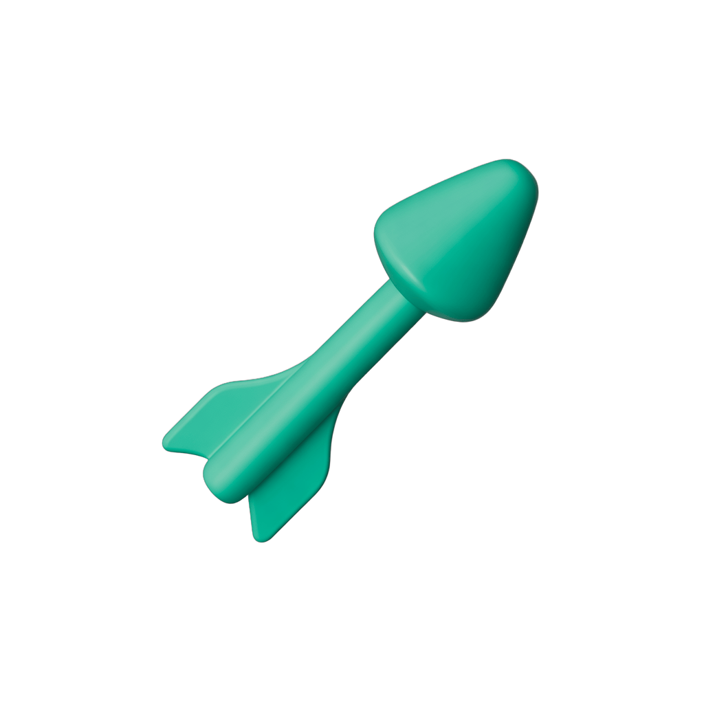 Bright green 3d arrow clipart graphic element for presentations and web design PNG - transparent background