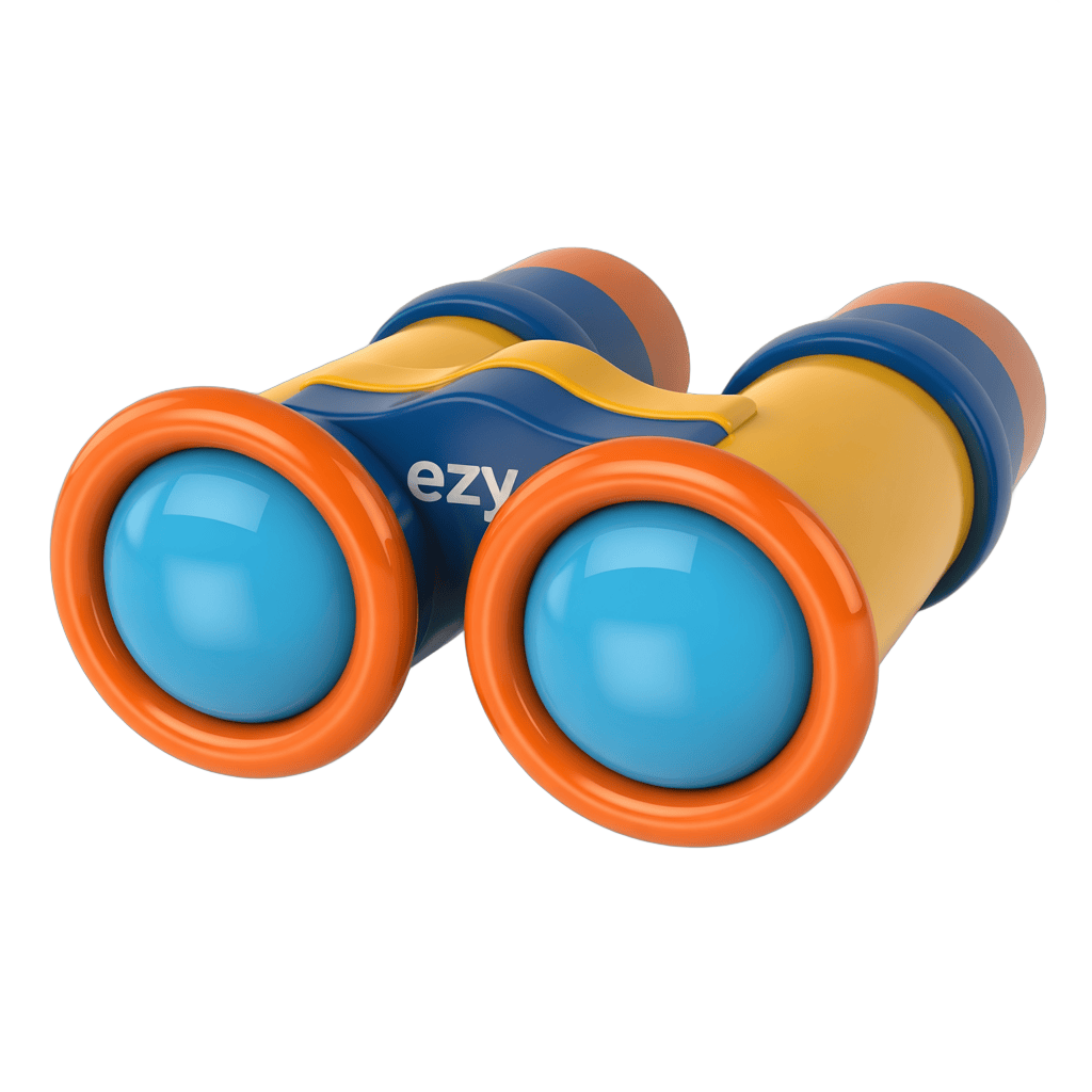 Chunky colorful binoculars for kids outdoor play and educational activities PNG - transparent background