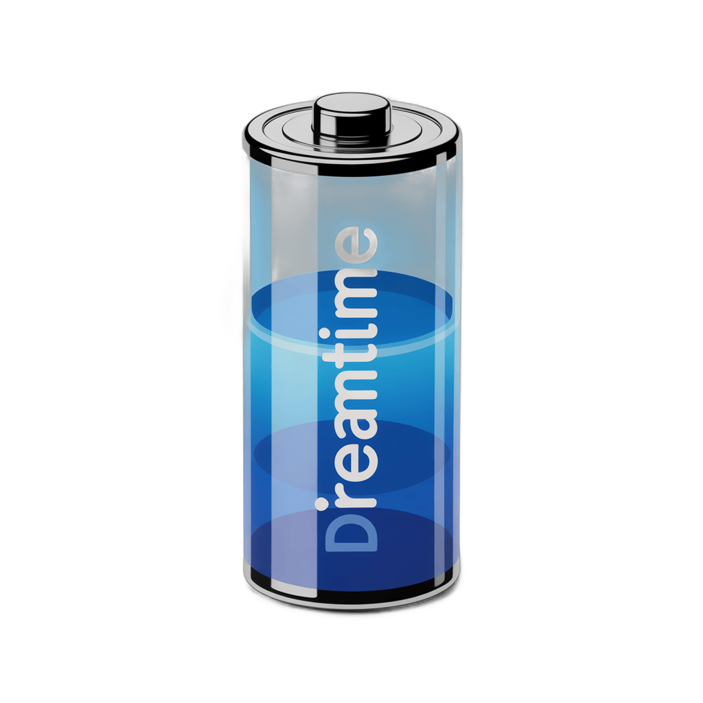 Dreamtime battery icon isolated transparent background clipart graphic element PNG - transparent background