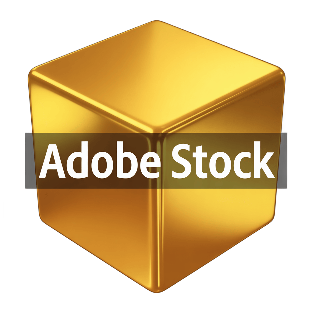 Golden shiny cube graphic element for modern presentations and branding designs PNG - transparent background