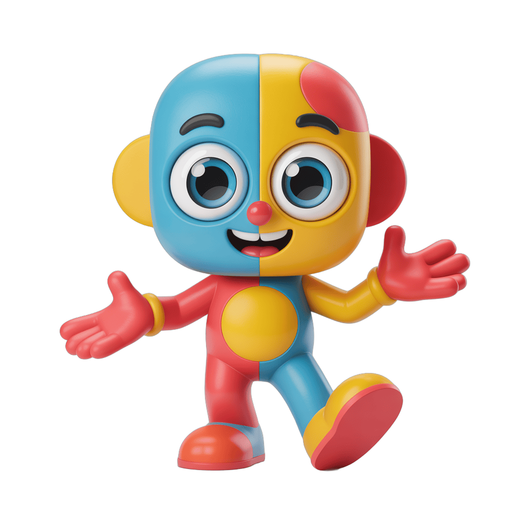 Happy cartoon monkey figure with arms outstretched for cheerful illustrations and animations PNG - transparent background