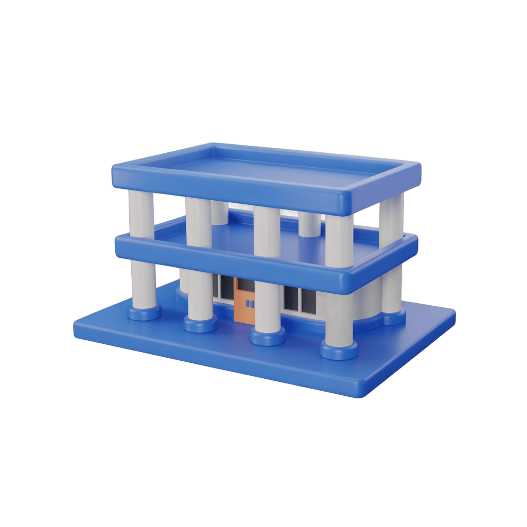 Isolated blue plastic modular shelving unit clipart for educational and office presentations PNG - transparent background