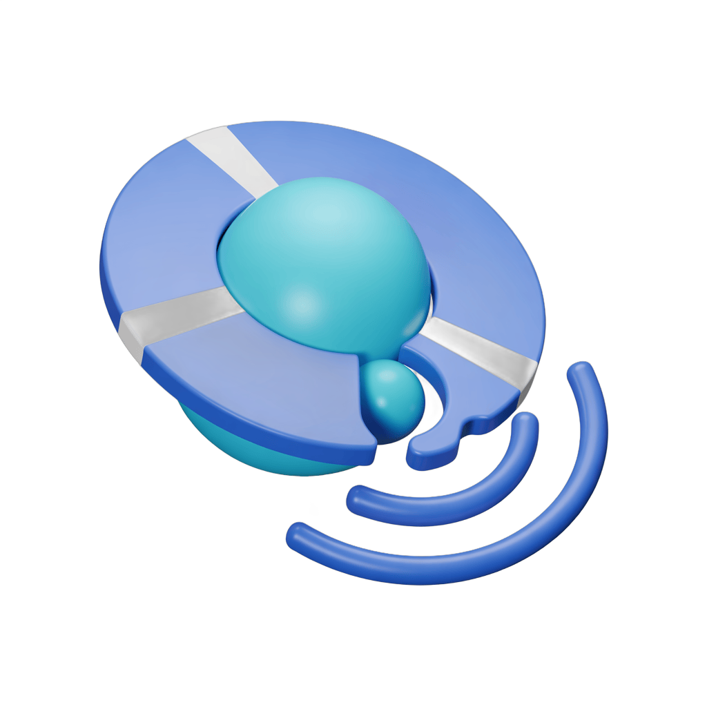 Modern abstract wireless signal speaker icon with sound waves clipart PNG - transparent background