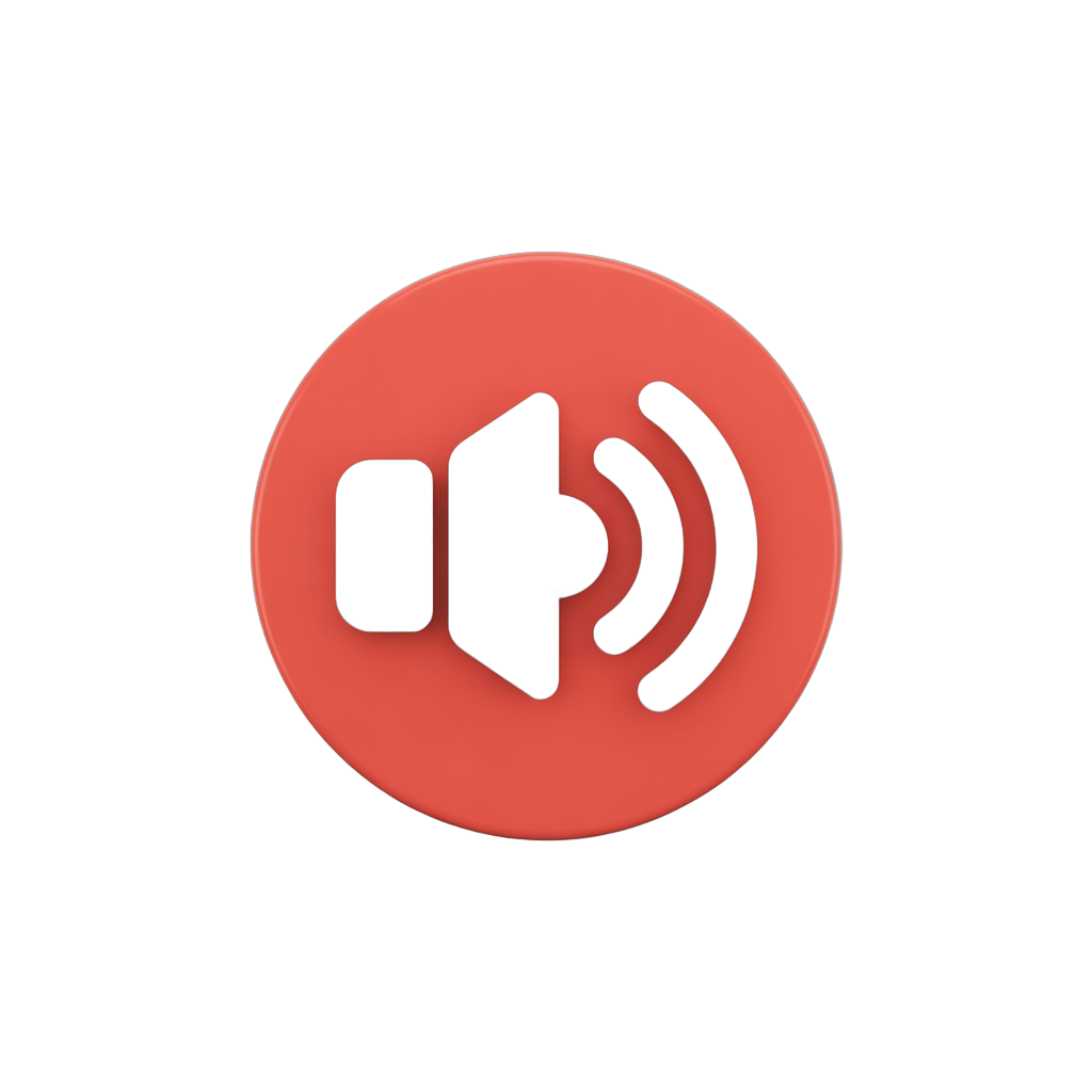 Modern microphone speaker icon for apps presentations and media graphics PNG - transparent background