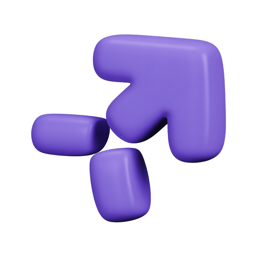 Modern purple abstract puzzle piece graphic element for presentations and branding designs PNG - transparent background