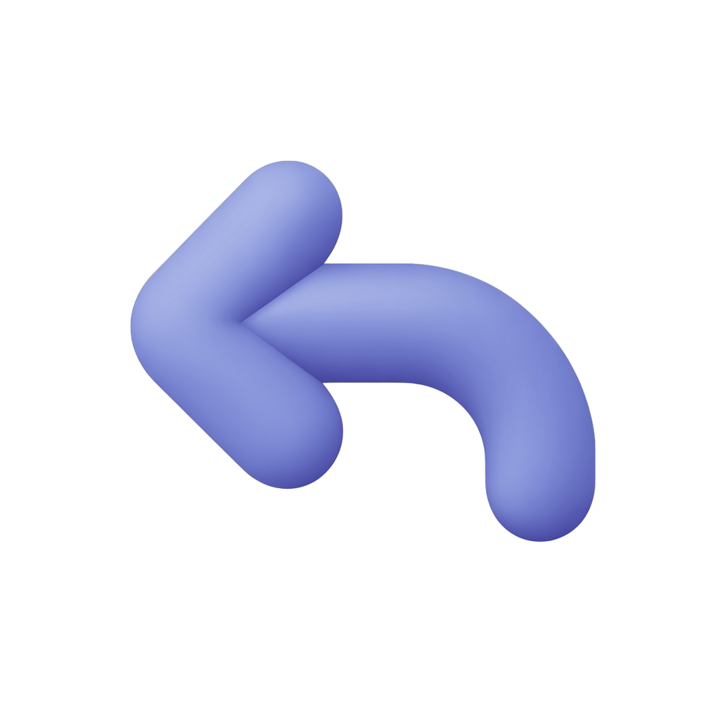 Modern purple left arrow icon for user interface design and navigation elements PNG - transparent background