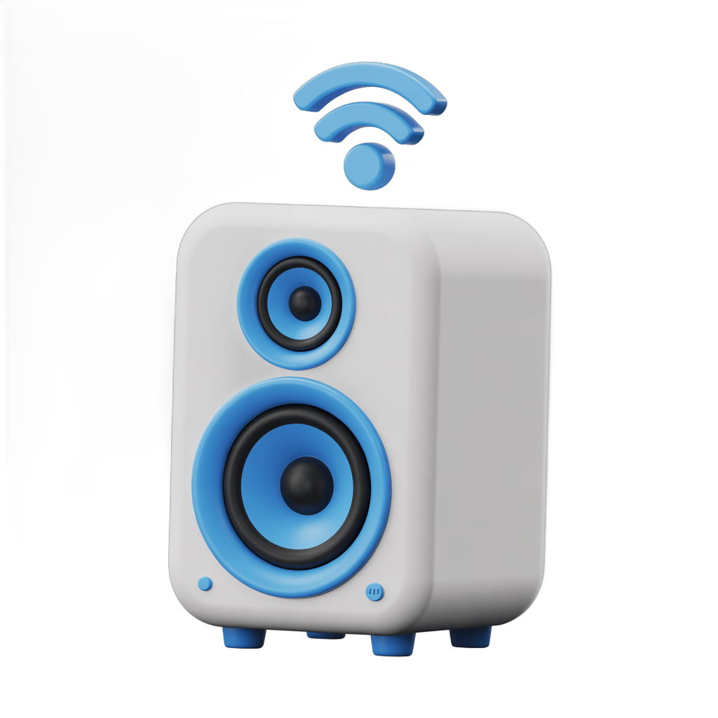 Wireless bluetooth speaker clipart for presentations and tech marketing designs PNG - transparent background