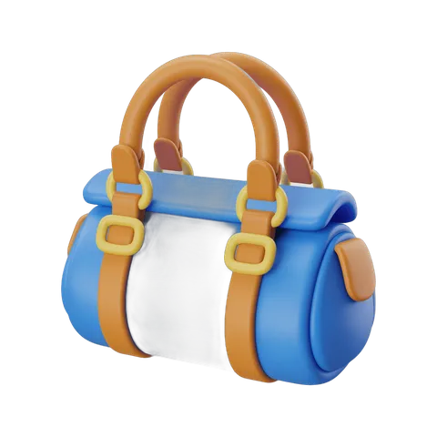 Cute cartoon crossbody bag with leather handles and buckles for women's casual daily use PNG