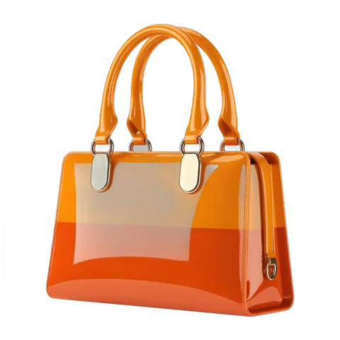 Fashionable transparent gradient handbag clipart for marketing and branding designs PNG