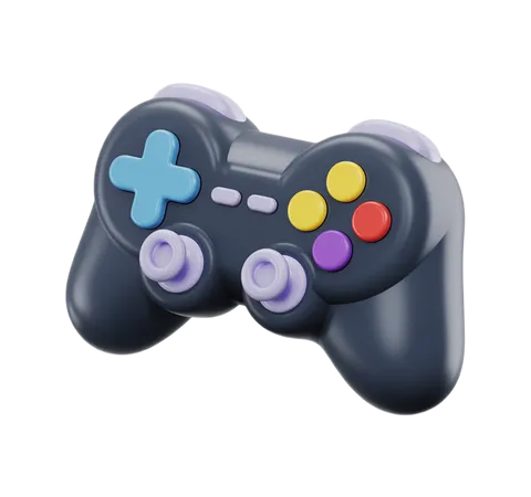 Isolated transparent game controller clipart for gaming graphics and digital projects PNG