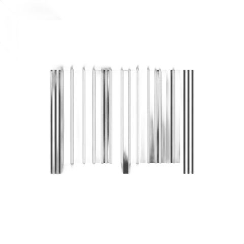 Modern metallic vertical bars clipart for product packaging and branding designs PNG