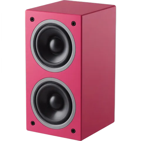 Pink isolated speaker graphic for presentations and marketing designs PNG