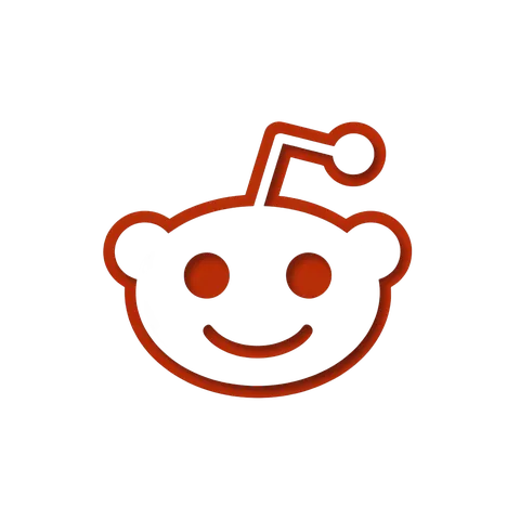 Reddit mascot cartoon character isolated clipart for social media and web design projects PNG
